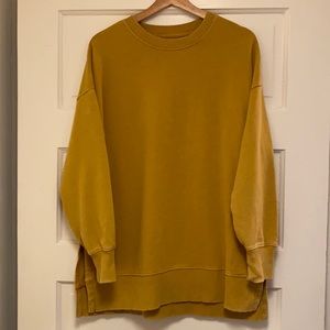 Size small mustard aerie tunic sweatshirt